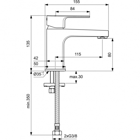 Смеситель для раковины Ideal Standard Cerafine D BC682AA - фото 7