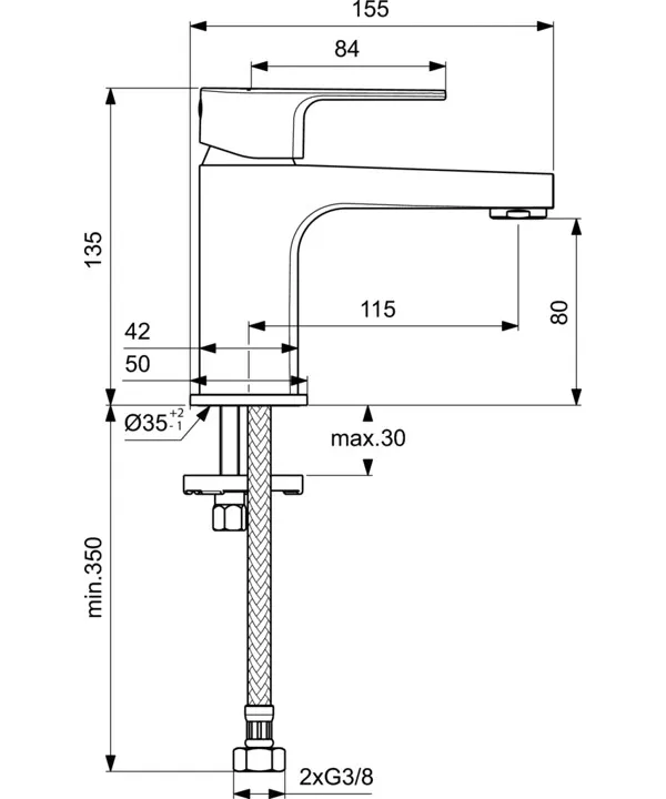 Смеситель для раковины Ideal Standard Cerafine D BC682AA - фото 2