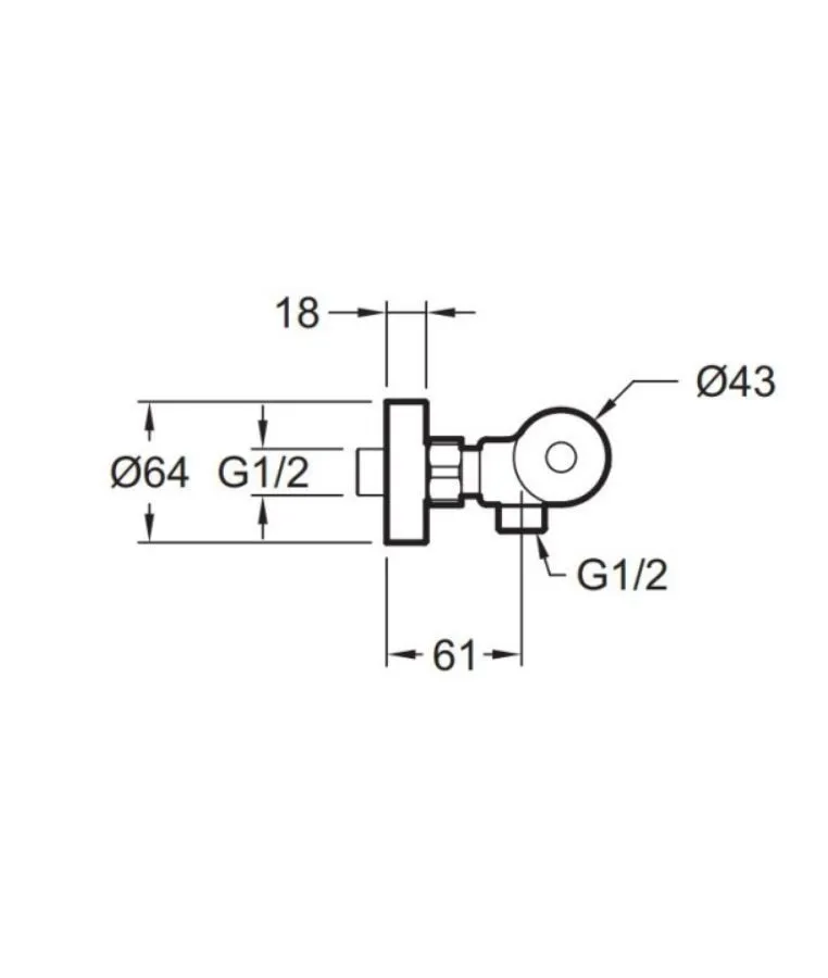 Смеситель для душа Jacob Delafon E24324-CP - фото 2