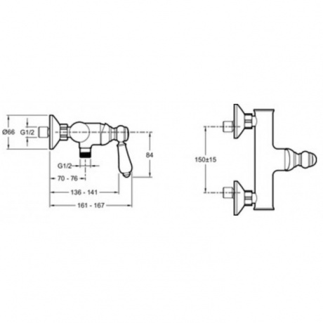 Смеситель для душа Jacob Delafon E24362-CP - фото 2