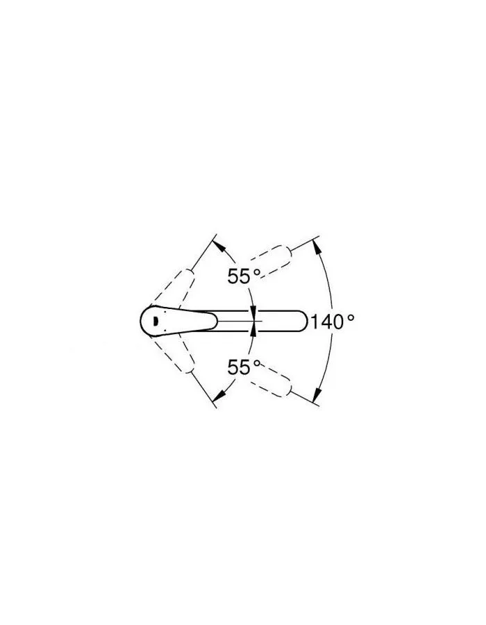 Смеситель для раковины Grohe Bau Curve 31715000 - фото 5