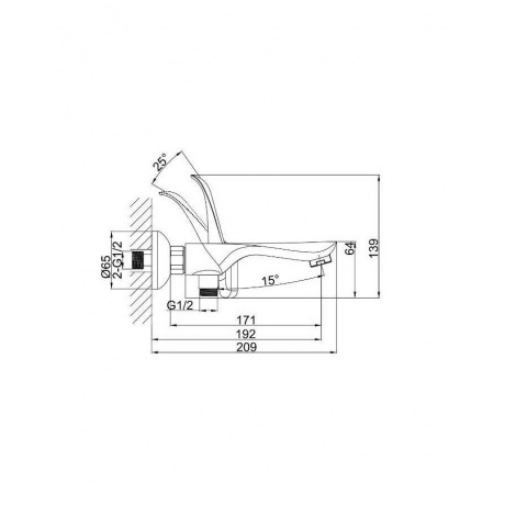 Смеситель для ванны D&amp;K Venice Baciano (DA1033241) - фото 3