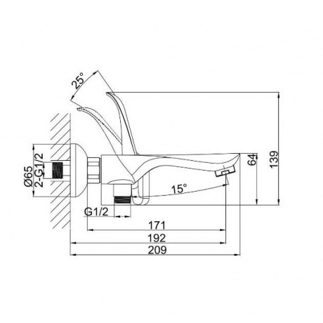 Смеситель для ванны D&amp;K Venice Baciano (DA1033259) - фото 3