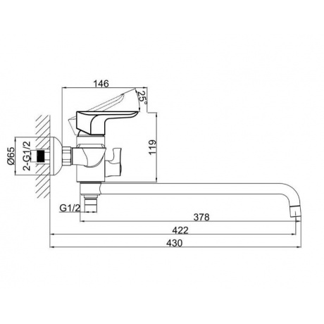 Смеситель для ванны D&amp;K Venice Baciano DA1033301 - фото 3