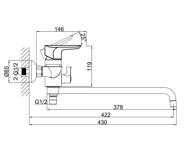 Смеситель для ванны D&amp;K Venice Baciano DA1033301 - фото 3