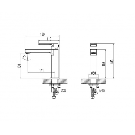 Смеситель для раковины Lemark Plus Grace (LM1537C) - фото 3