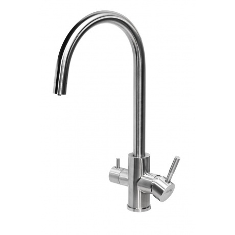 

Смеситель для кухни ПСМ-ПРОФСАН PSM-300-11 STEELс подключением фильтра тип См-МОЦБА