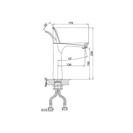 Смеситель для раковины D&amp;K Venice Baciano (DA1032641) - фото 4