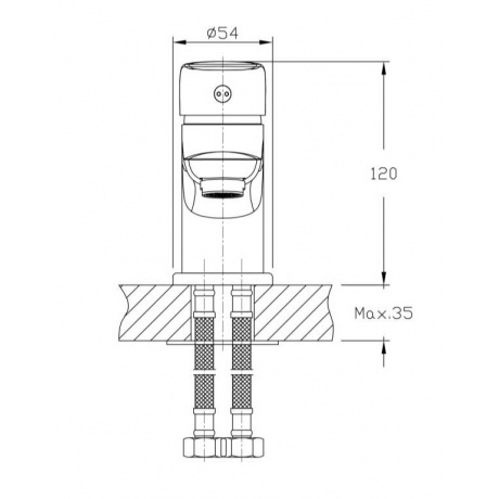 Смеситель для раковины RUSH Fiji (FI1835-11) - фото 3