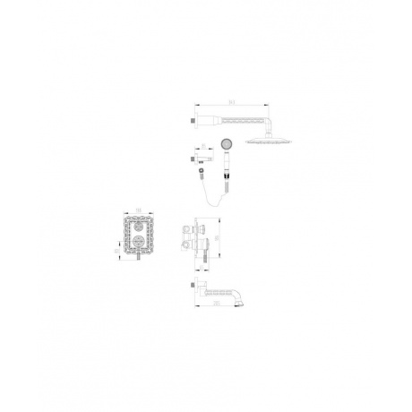 Смеситель душевая стойка ZORG Zorg Antic (A 104DS-SL) - фото 2