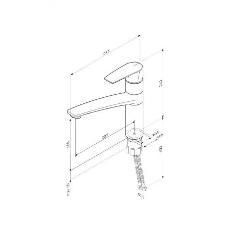 Смеситель для кухни AM.PM Gem F90A00000 хром - фото 3