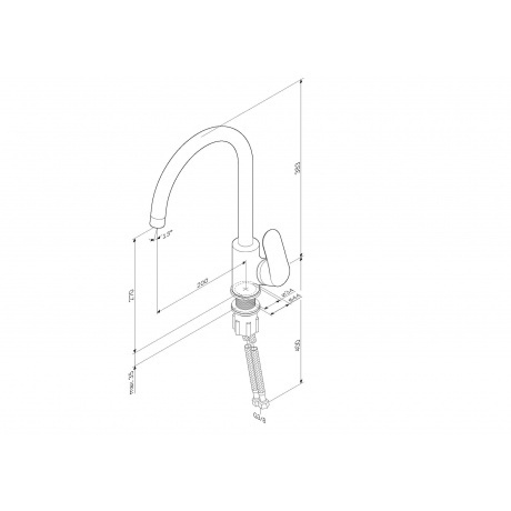 Смеситель для кухни AM.PM Like F8007111 сатин - фото 4