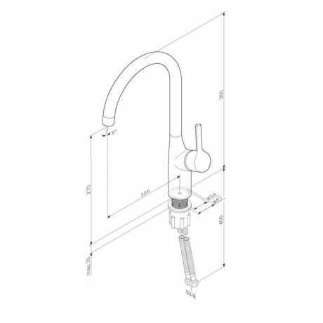 Смеситель для кухни AM.PM X-Joy S F85B07011 - фото 2