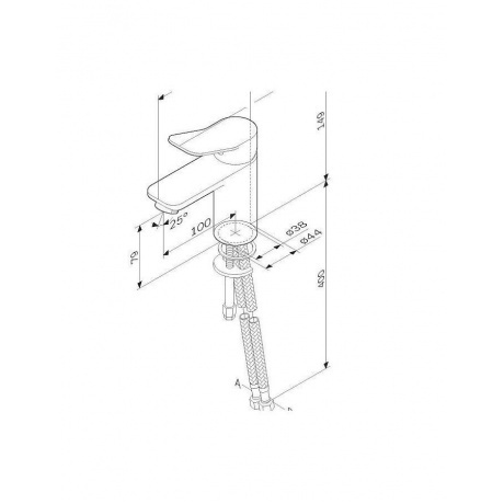 Смеситель для умывальника AM.PM X-Joy F85A02122 черный - фото 2
