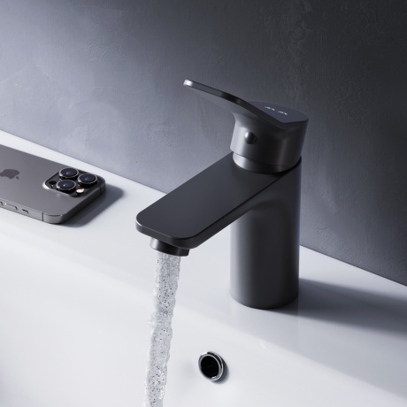 Смеситель для умывальника AM.PM X-Joy F85A02122 черный - фото 4