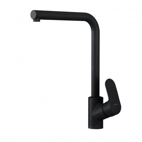 

Смеситель для кухни L-образный излив AM.PM Like F8005022 черный