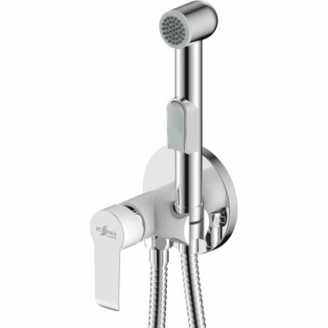 

Смеситель с гигиеническим душем Rossinka W встраиваемый хром/белый (W25-51)