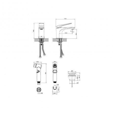 Смеситель Lemark Allegro для раковины и биде (LM5916CW) - фото 2
