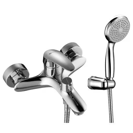 Смеситель для ванны Lemark Linara с коротким изливом, дивертор с...