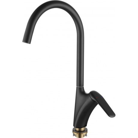 

Смеситель одноручный для кухни с поворотным изливом RUSH Nevis, черный (NE1735-22Black)