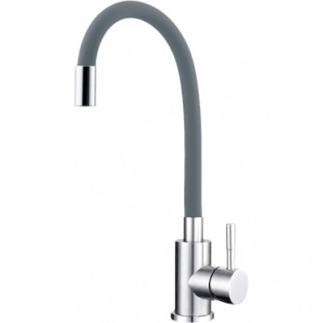 Смеситель для кухни TSARSBERG гибкий излив серый (TSB-114-G005) ...