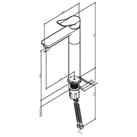 Смеситель для умывальника AM.PM X-Joy F85A92000 хром - фото 2