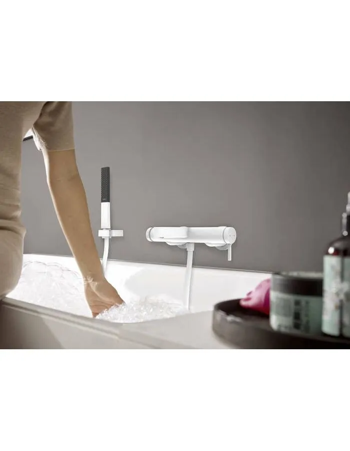 Смеситель Hansgrohe Finoris для ванны 76420700, матовый белый - фото 4