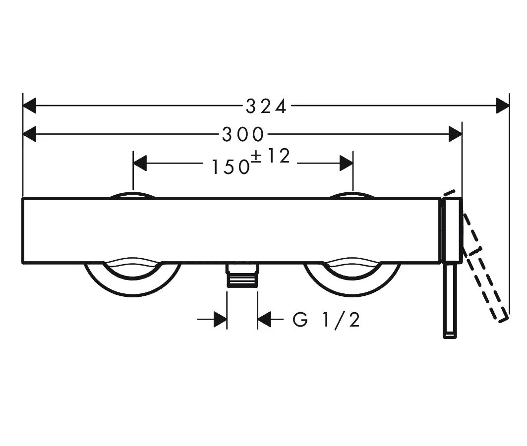 Смеситель Hansgrohe Finoris для душа 76620000, хром - фото 3