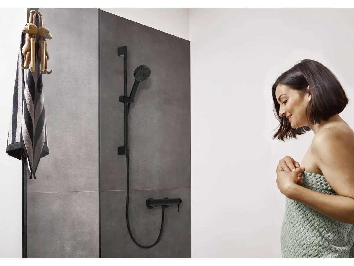 Смеситель Hansgrohe Finoris для душа 76620670, матовый черный - фото 4