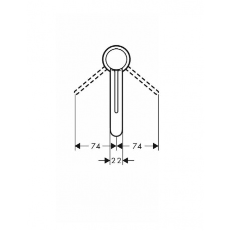 Смеситель Hansgrohe Finoris для раковины 76010700, 100 с донным клапаном Push-Open, белый матовый - фото 3