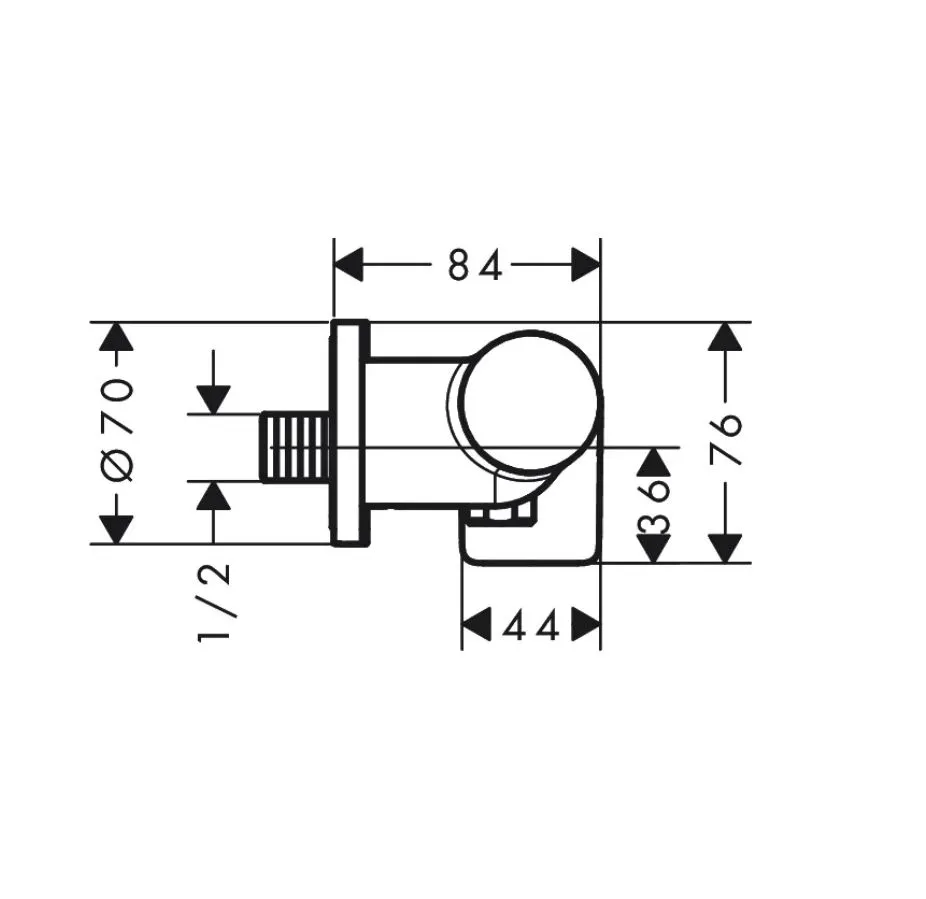 Смеситель Hansgrohe Vivenis для душа 75620670, матовый черный - фото 2