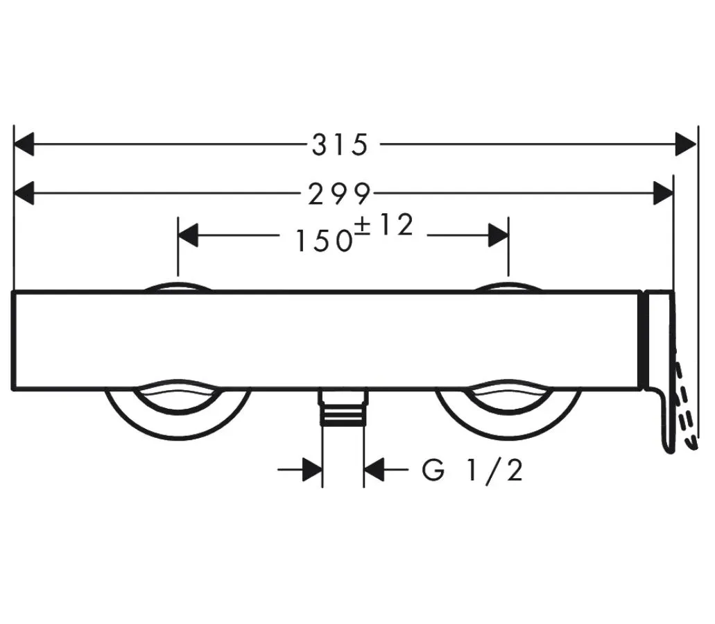Смеситель Hansgrohe Vivenis для душа 75620670, матовый черный - фото 3