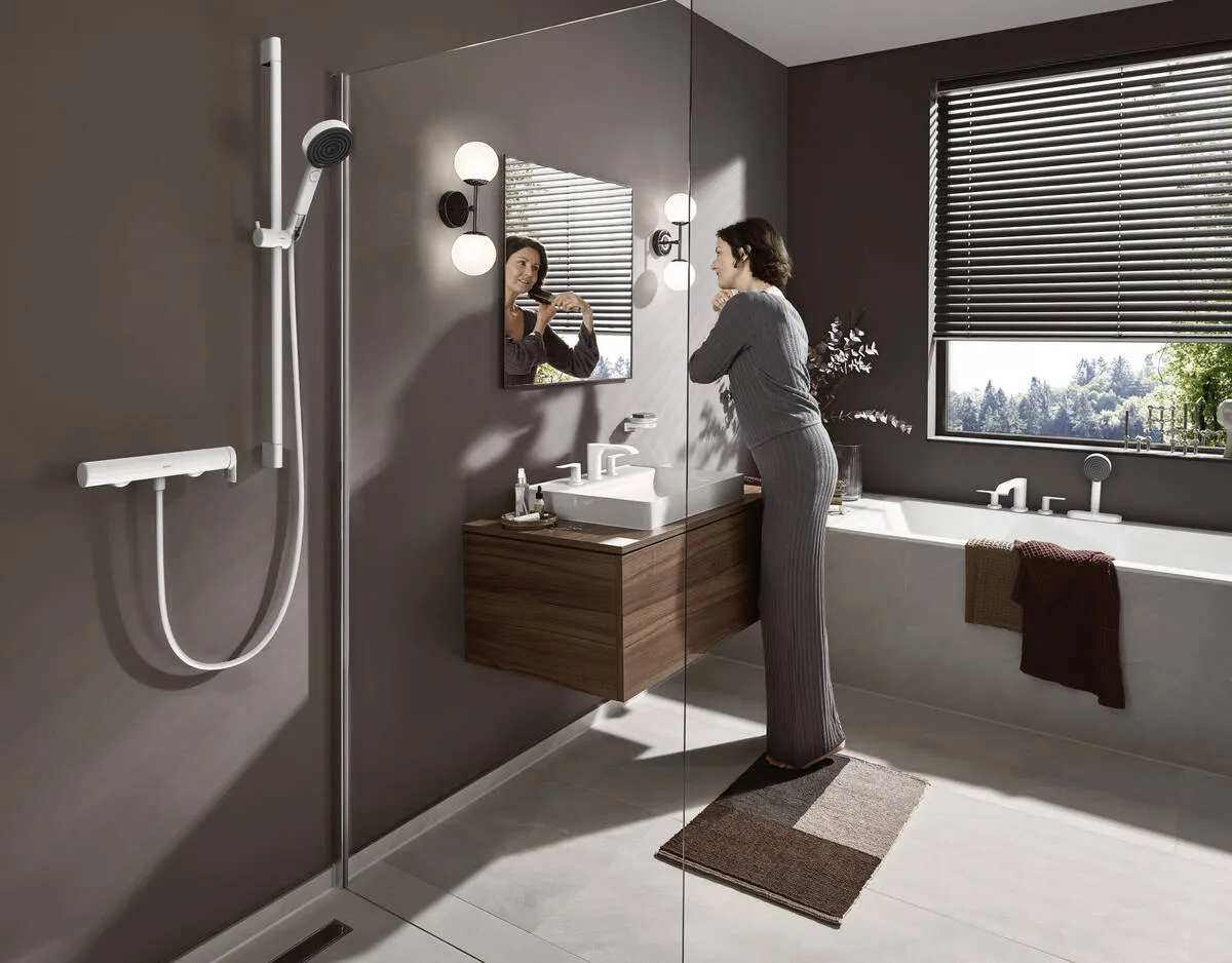 Смеситель Hansgrohe Vivenis для душа 75620700, матовый белый - фото 5