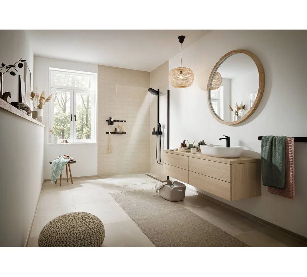 Смеситель Hansgrohe Vivenis для раковиня 75024670, CoolStart, 110 без слива, матовый черный - фото 4