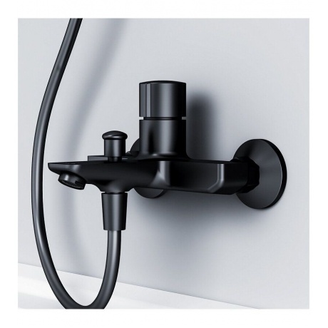 Смеситель для ванны с душем AM.PM X-Joy TouchReel F85A10522 нажимной черный - фото 3