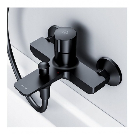Смеситель для ванны с душем AM.PM X-Joy TouchReel F85A10522 нажимной черный - фото 4