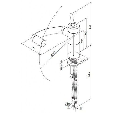 Смеситель для кухни Damixa Arc 290007364 черный матовый - фото 4