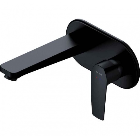 Смеситель для раковины настенный AM.PM Gem F90A72222 черный - фото 1