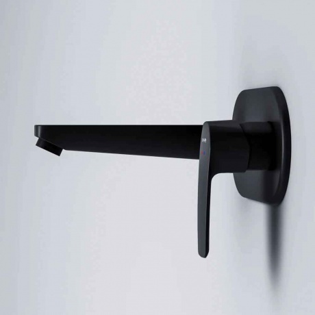 Смеситель для раковины настенный AM.PM Gem F90A72222 черный - фото 4