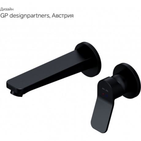 Смеситель для раковины настенный AM.PM X-Joy F85A72622 черный - фото 3