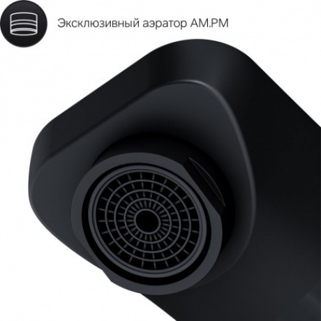 Смеситель для раковины настенный AM.PM X-Joy F85A72622 черный - фото 4