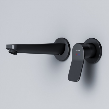 Смеситель для раковины настенный AM.PM X-Joy F85A72622 черный - фото 8