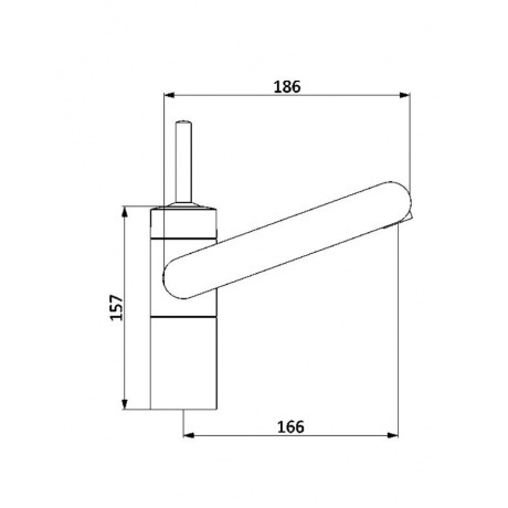 Смеситель для раковины Damixa Arc 290217364 черный матовый - фото 4