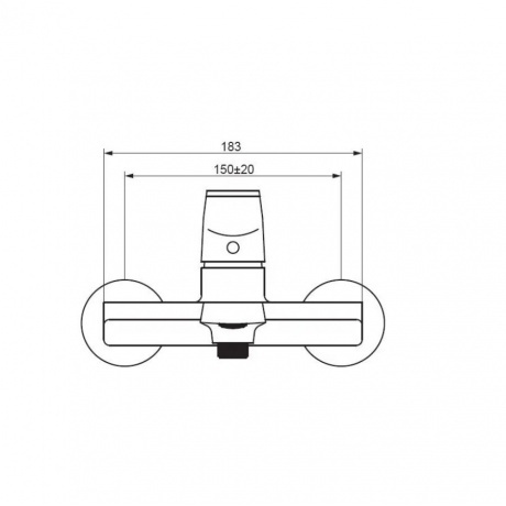 Смеситель для ванны и душа Damixa Merkur 401000300 черный - фото 4