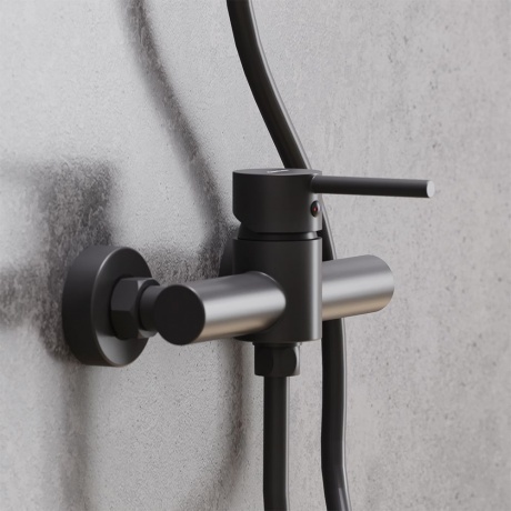 Смеситель для душа Damixa Scandinavian Pure 362000300 черный - фото 2