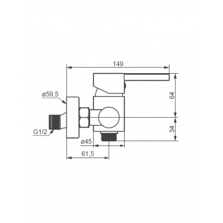 Смеситель для душа Damixa Scandinavian Pure 362000300 черный - фото 5