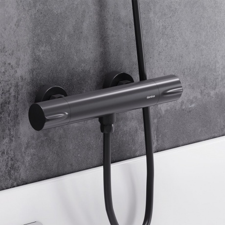 Термостатический смеситель Damixa Scandinavian Pure 366000300 для душа, черный - фото 3