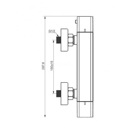 Термостатический смеситель Damixa Gala 536000000 для душа, хром - фото 5