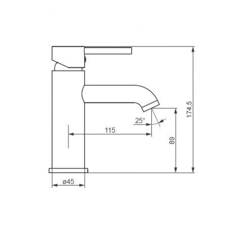 Смеситель для раковины Damixa Scandinavian Pure 360210000 хром - фото 5