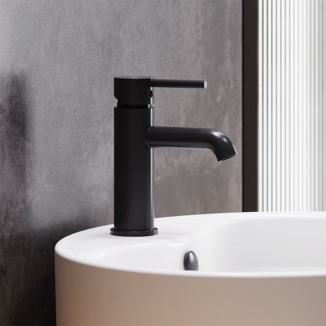 Смеситель для раковины Damixa Scandinavian Pure 360210300 черный - фото 2